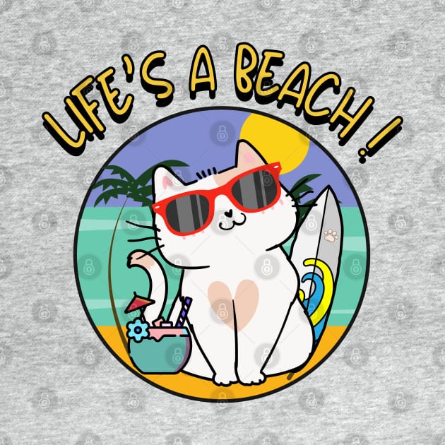 Life's a beach Persian Cat by Pet Station